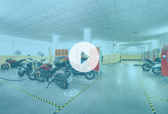 video visita - Parkings Privados solo para motos en Alicante, Barcelona, Madrid y Valencia